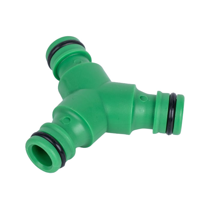 Plastic na Three-Way Quick Connect Hose Connector